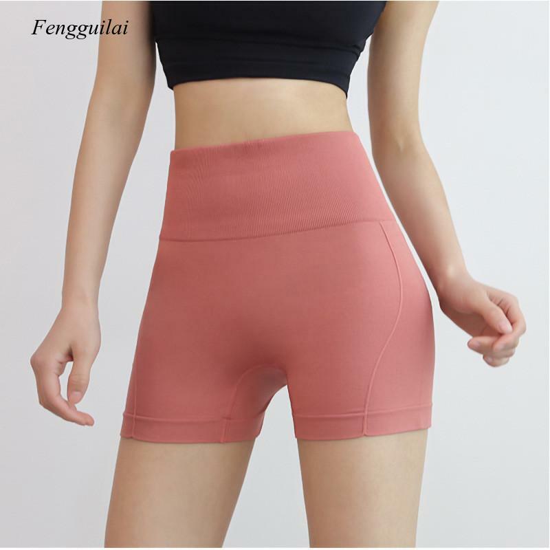 Sexy leggings feminino algodão cintura alta elástico confortável cor pura magro na altura do joelho shorts feminino