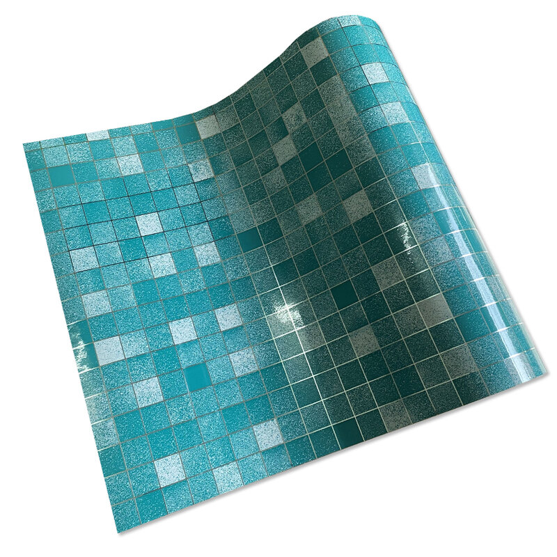 Bathroom Waterproof Tiles Wall Sticker Self-Adhesive Kitchen Stove Oil-Proof Fireproof Wallpaper Aluminum Foil Decorative Film