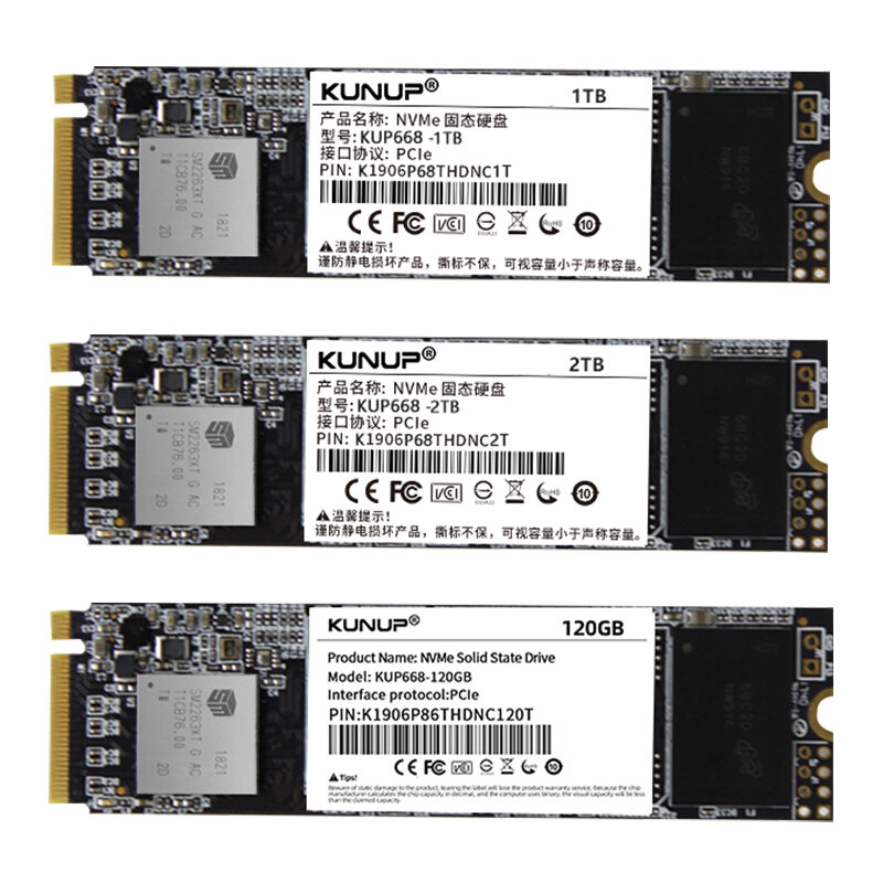 KUNUP PCIe NVME 128GB 256GB 1TB M.2 ssd M2 unidad de estado sólido de 240gb 2280 disco duro interno hdd para escritorio del ordenador portátil MSI Asrock
