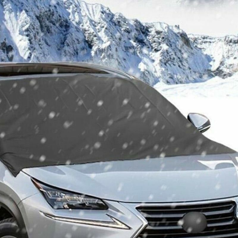 ฝาครอบกระจกรถยนต์Sun Shadeพร้อมถ้วยดูดป้องกันหิมะน้ำแข็งฝุ่นFrost