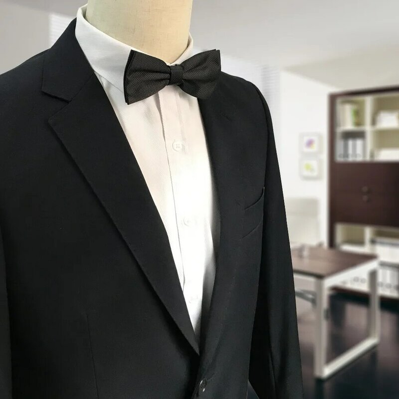 HUISHI-gravata borboleta monocromática masculina, gravata borboleta para banquete e festa, gravata borboleta masculina na moda, preta dourada e vermelha, azul royal e vinho