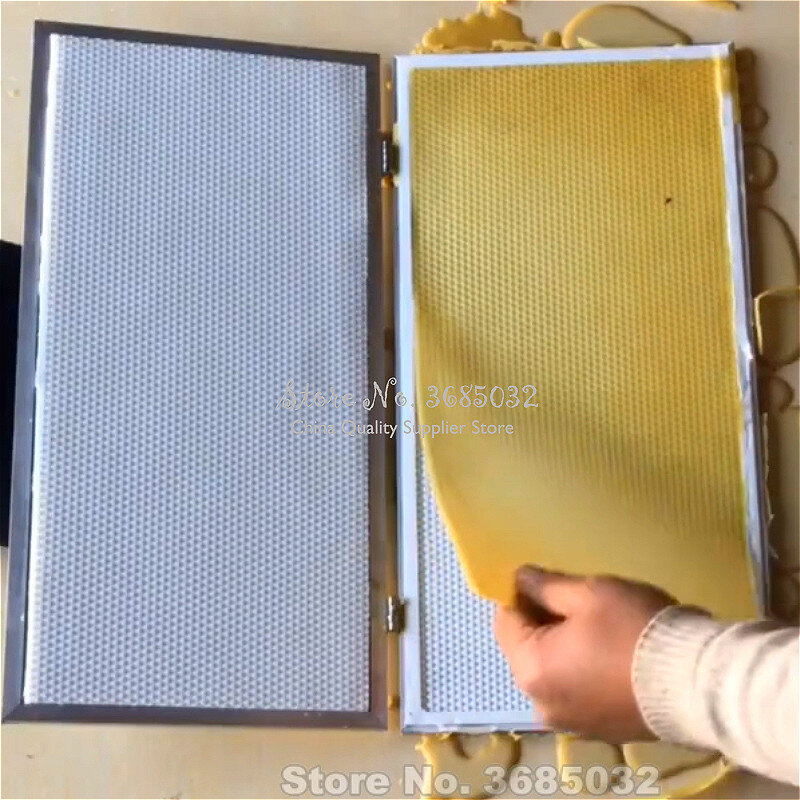 Máquina para fabricar láminas de cera de abejas a presión manual, máquina para fabricar panales de cera en relieve, máquina para China/abeja italiana