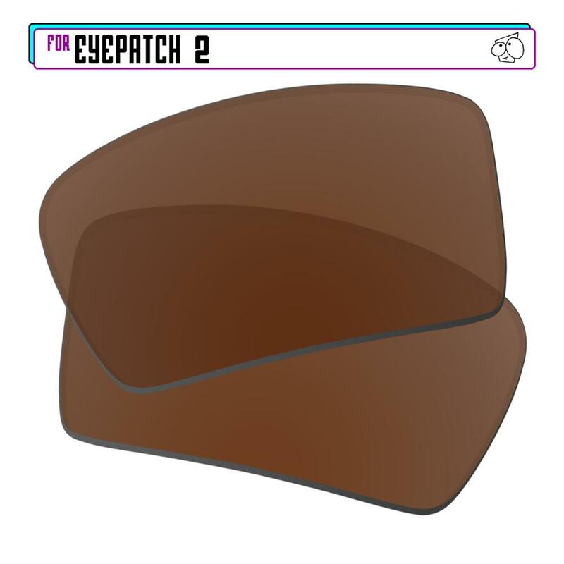 EZReplace Polarisierte Ersatz Linsen für-Oakley Augenklappe 2 Sonnenbrille-Braun