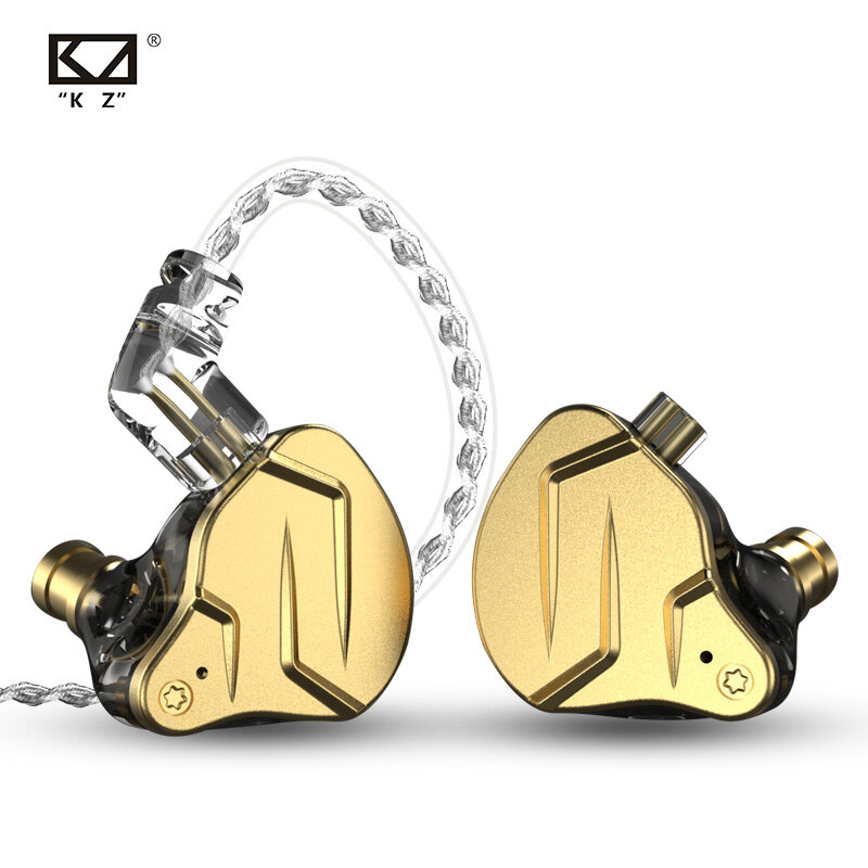 KZ ZSN Pro X Earphone Bass Logam 1BA + 1DD Teknologi Hybrid HIFI Earphone Monitor In-Ear Earbud Olahraga Headset Noise Cancelling
