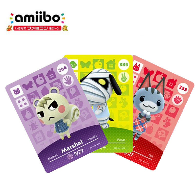 Cartões de transmissão animal amiibo, novos horizontes para jogos ns, interruptor amibo/lite amiibo, cartão nfc, bem-vindo, série 1 para 4