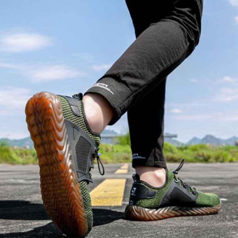 Livraison directe Indestructible Ryder chaussures homme et femme en acier orteil bottes de sécurité Air résistant à la perforation respirant travail baskets chaussures