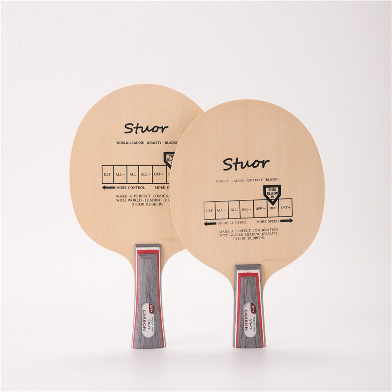 Stuor lâmina de tênis de mesa hinoki raquete de ping pong de madeira 5 camadas com built-in raquete de raquete de fibra de carbono para ataque rápido