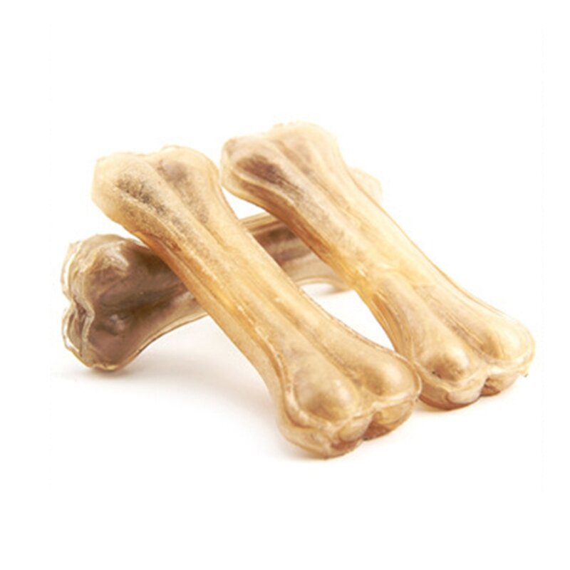 Neue Hund Knochen Kaut Spielzeug Liefert Leder Rindsleder Knochen Molaren Zähne Sauber Stick Nahrung Leckereien Hunde Knochen für Welpen Zubehör
