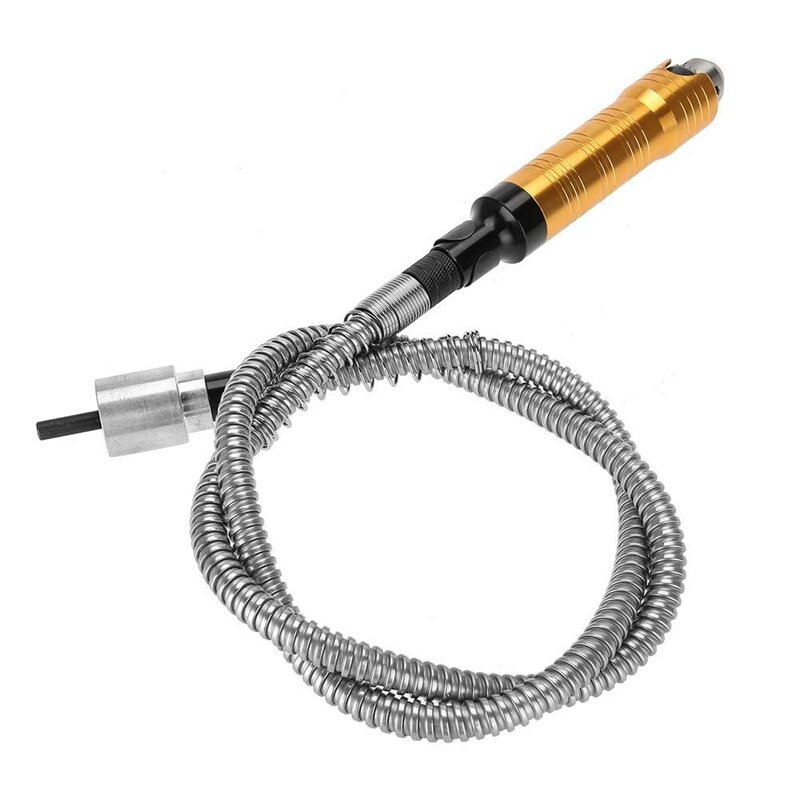 Eje Flexible para amoladora eléctrica, con Cable de extensión de mango de Portabrocas de 0,3-6,5mm para herramienta de amoladora rotativa de taladro eléctrico