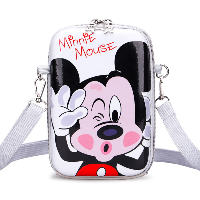 Disney Cartoon Minnie Maus Schulter Taschen Für Mädchen Mickey Lustige Druck Umhängetasche Kinder Leder Wasserdicht Kleine Pakete