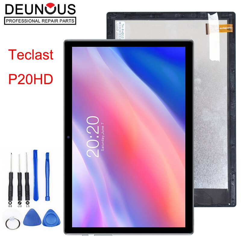 Teclast-P20HD LCD Display Painel De Tela De Toque, 10.1 ", P20 HD, TLA007, Digitalizador, Sensor De Vidro, Tablet, Novo
