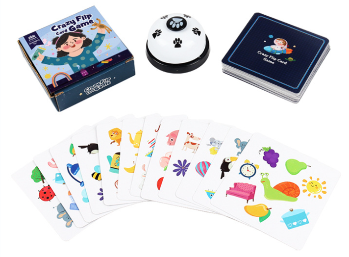 Giocattolo di pensiero logico educativo Crazy Flip Card gioco di cognizione reazione Brain Training gioco da tavolo interattivo per bambini-genitori