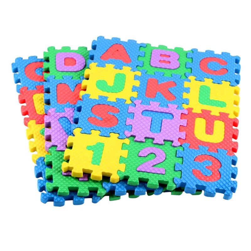 Abc 놀이 알파벳 아기 숫자 타일 바닥 퍼즐 매트, 어린이 카펫 유아 두꺼운 안전 침실 교육 완구
