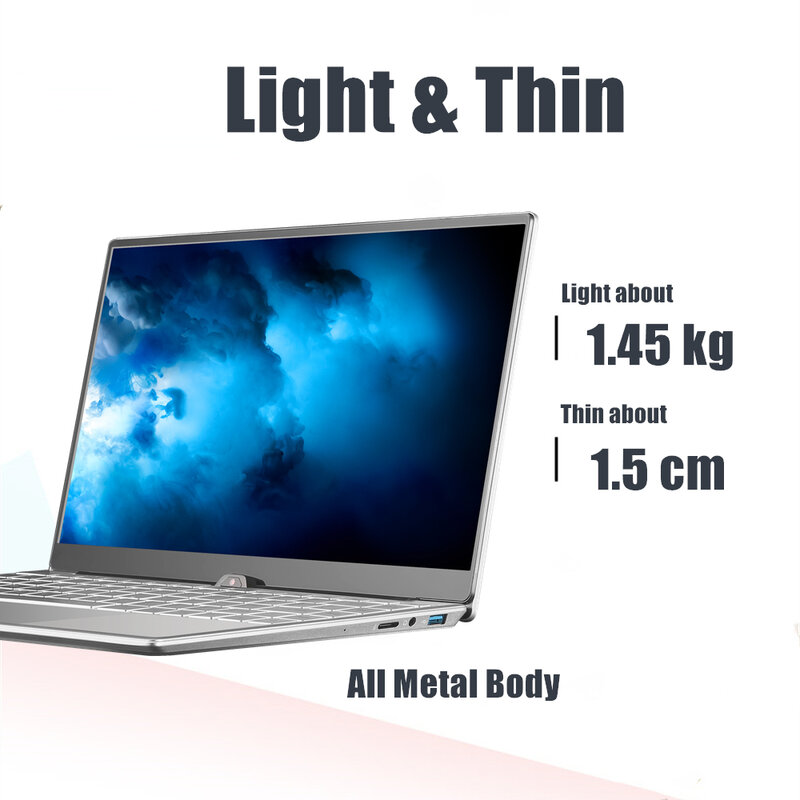 KUU A9 14,1 дюймовый ноутбук intel 3867U 16 Гб RAM 512 ГБ M.2 SSD FHD экран WIFI камера Тонкий студенческий ноутбук для работы и игры светильник
