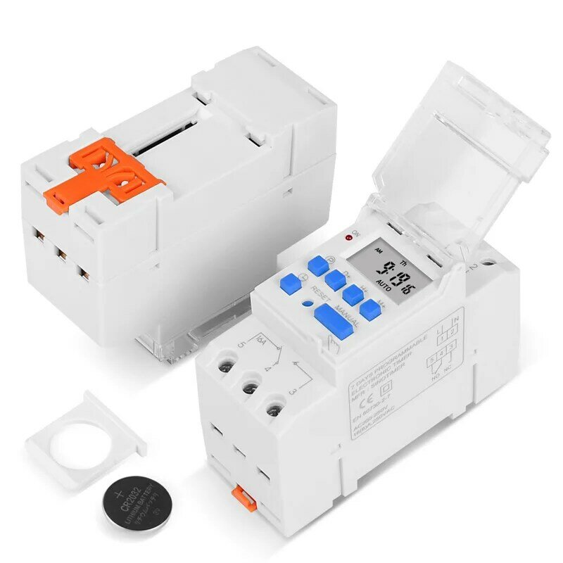 SINOTIMER Brand Electronic Weekly 7 Days Programmable Digital TIME SWITCH Relay Timer Control AC 220V 230V 16A Din Rail Mount