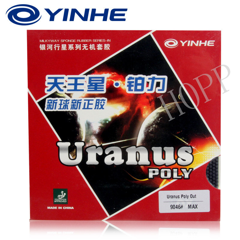 Yinhe urano poli tênis de mesa borracha pips-para fora urnus original yinhe ping pong esponja