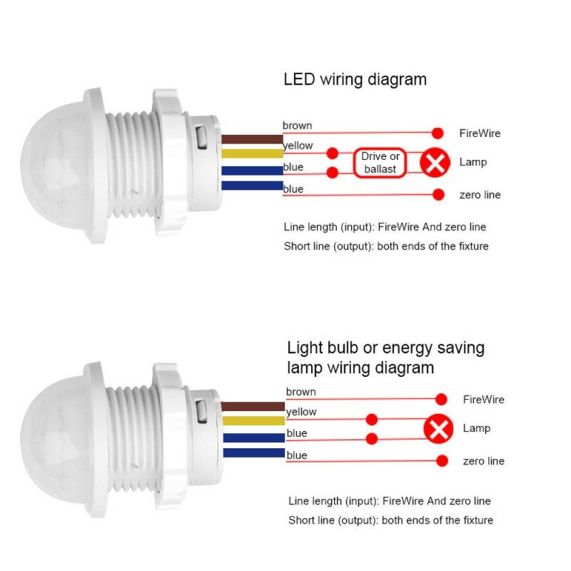 Infrarot Licht Motion Sensor Zeit Verzögerung Hause Beleuchtung Schalter Led Empfindliche Nacht Lampe für Haus Indoor Outdoor