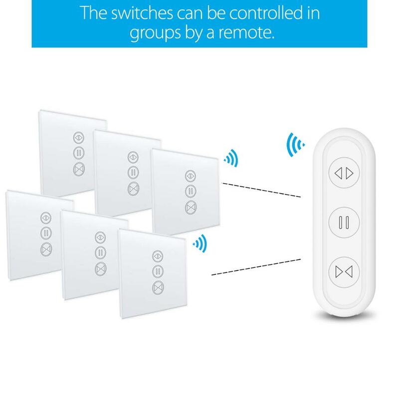 Tuya Smart Life WiFi Roller ชัตเตอร์ผ้าม่านสวิทช์เงินสีรีโมทคอนโทรลไฟฟ้าผ้าม่าน Google Home Aelxa Echo Alice