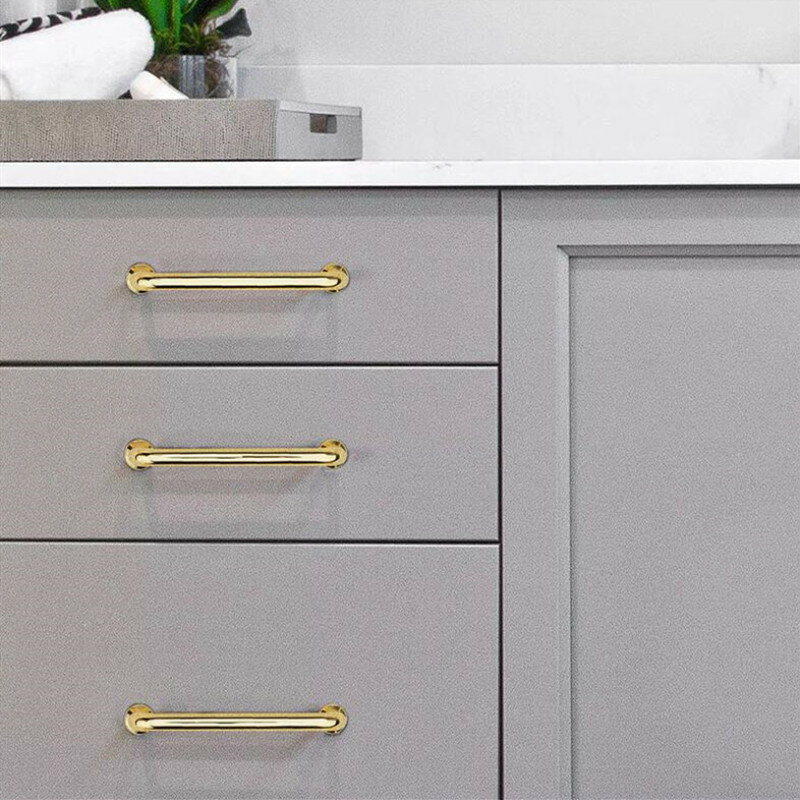 KK&FING European Luxury Gold Zinc Alloy Cabinet Handles and Knobs Kitchen Cupboard Wardrobe Door Pulls Furniture Handle Hardware