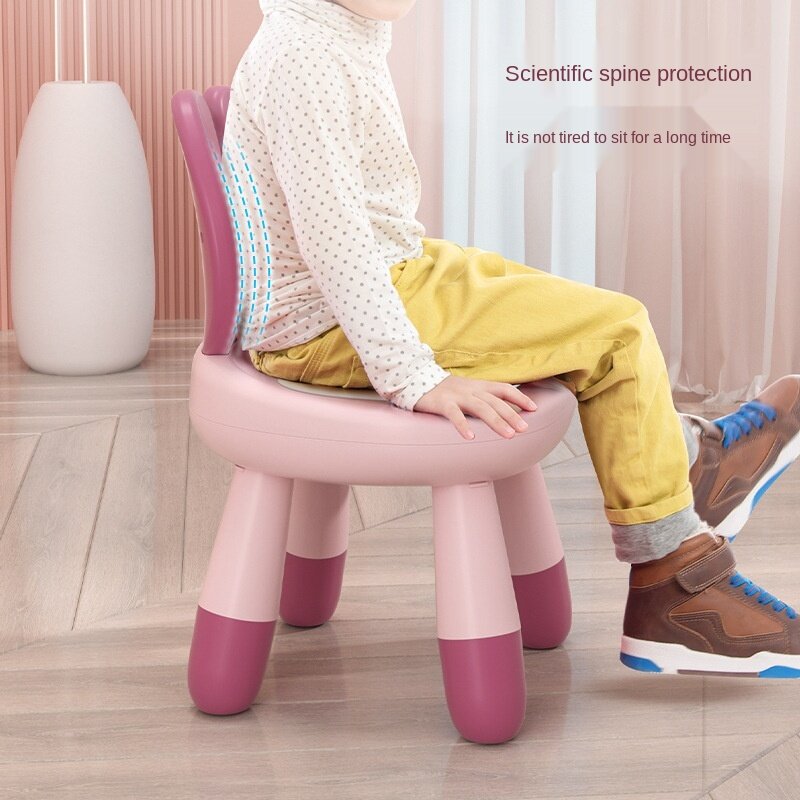 K-STAR 어린이 등받이 의자, 가정용 플라스틱 귀여운 의자, 아기 식사 의자, 유아 좌석 벤치, 의자 K-STAR