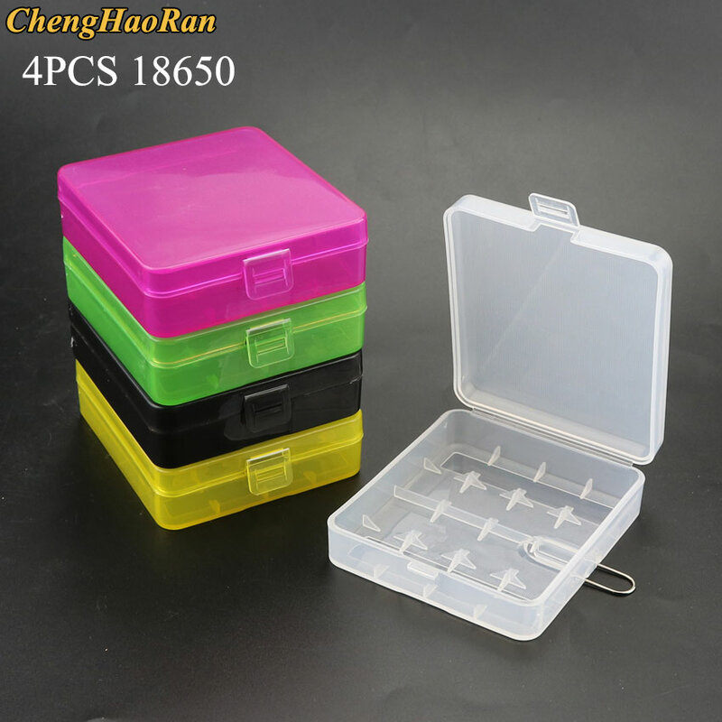 Hard Plastic 18650 Battery Storage Boxes Case Holder With Clip For 4x16340 1/2/4/8 18650 Rechargeable Battery Waterproof Cases