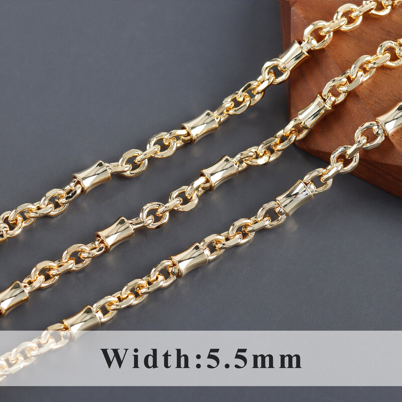 GUFEATHER C219,diy chain,pass REACH,nickel free,18k gold rhodium plated,copper,charm,diy bracelet necklace,jewelry making,1m/lot