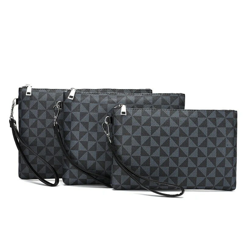 Men's Day Clutch Envelop Bag iPad Case Bag Male Business Travel Bag Multi Functional Man's Bag, Black