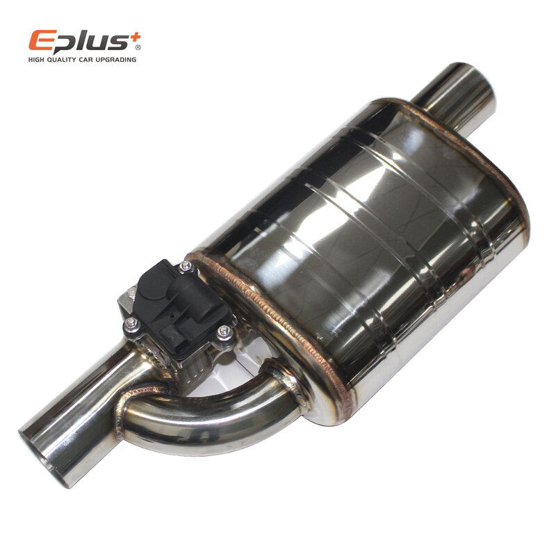 EPLUS 자동차 배기 시스템 전기 밸브 제어 배기 파이프 키트, 조절 가능한 밸브 각도 소음기, 범용 스테인레스 51, 63, 70, 76