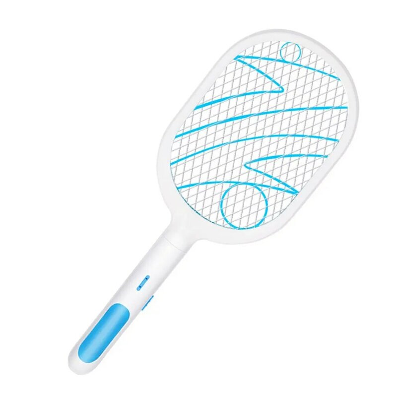 Led Rechargeable par USB Bug Zapper raquette électrique tapette à mouche tueur de moustiques tuer les insectes instantanément et efficacement