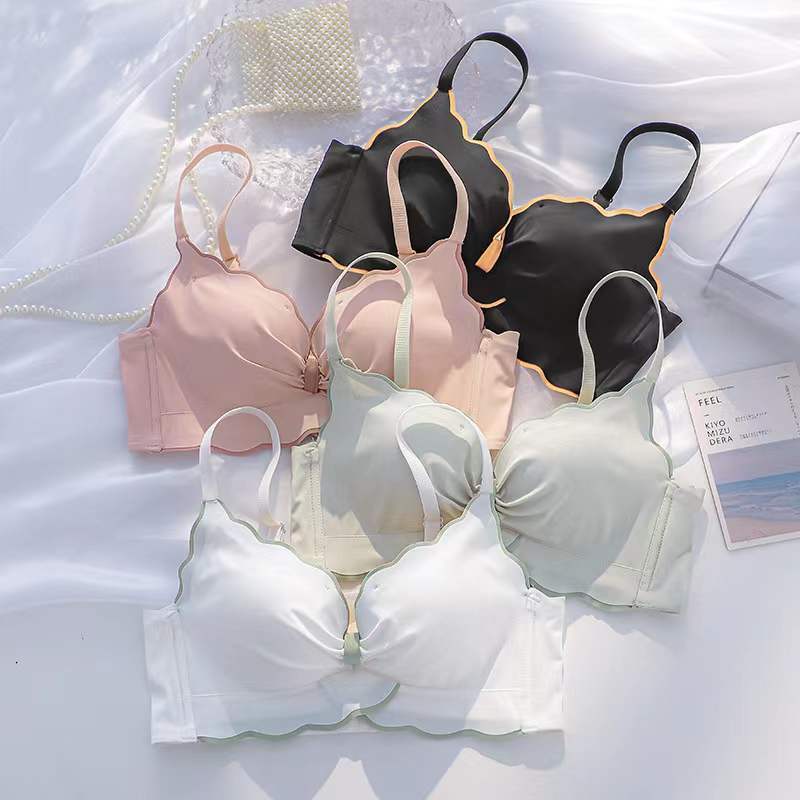 Sexy Non-marking Underwear Women's Small Breasts Gathered Without Steel Ring Bra Beautiful Back Breasts Anti-sagging Sexy Bra