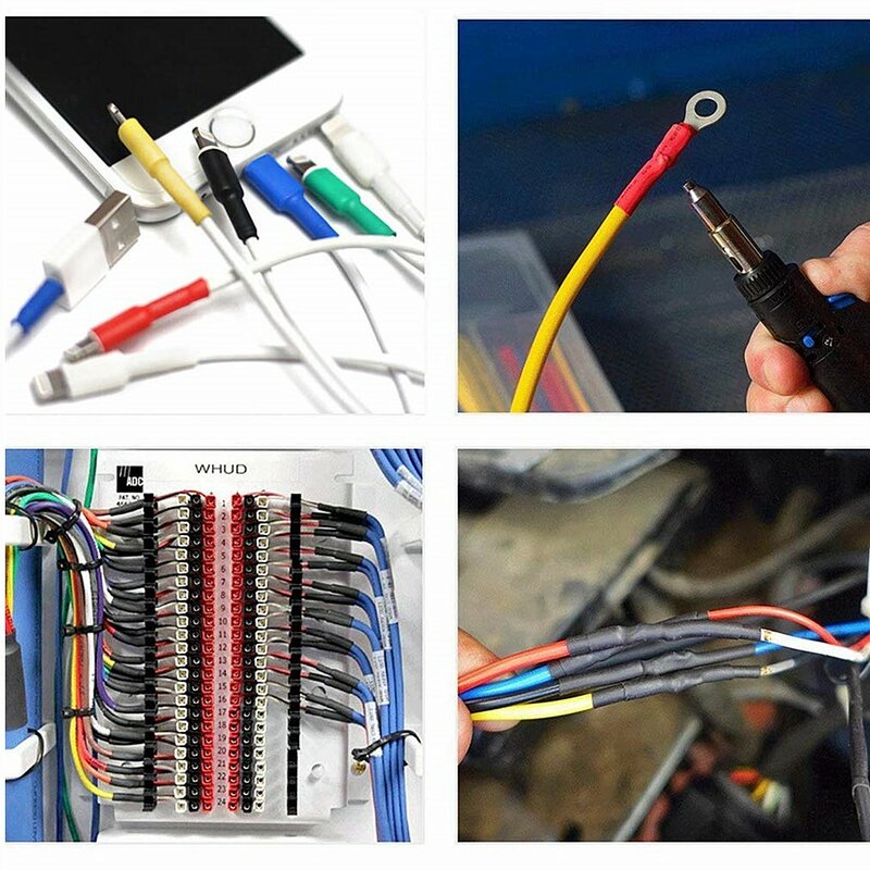 Mini Heat Gun En Draad Connector Polyolefin Krimpkous Assortiment Wire Kabel Mouw Kit Kan Drop Winkelen
