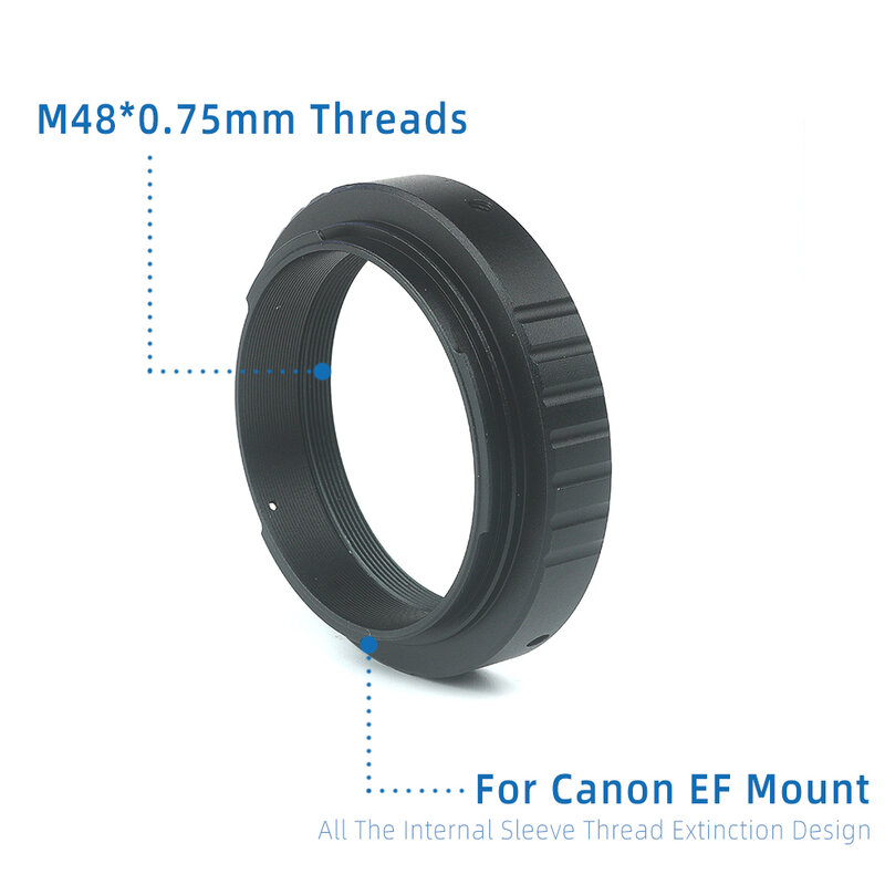 Eysdon M48 Ef T-Ring Adapter Voor Astronomische Telescopen Sluit Canon Dslr Camera Ef Mount Voor Fotografie