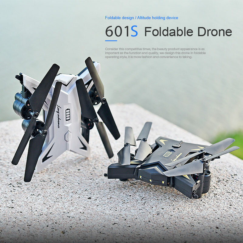 KY601S Foldable Professional Drone w/ 0.3MP/5MP/4K HD Camera 5G WiFi GPS Remote Control Distance 2KM FPV RC Drone RC Quadcopter