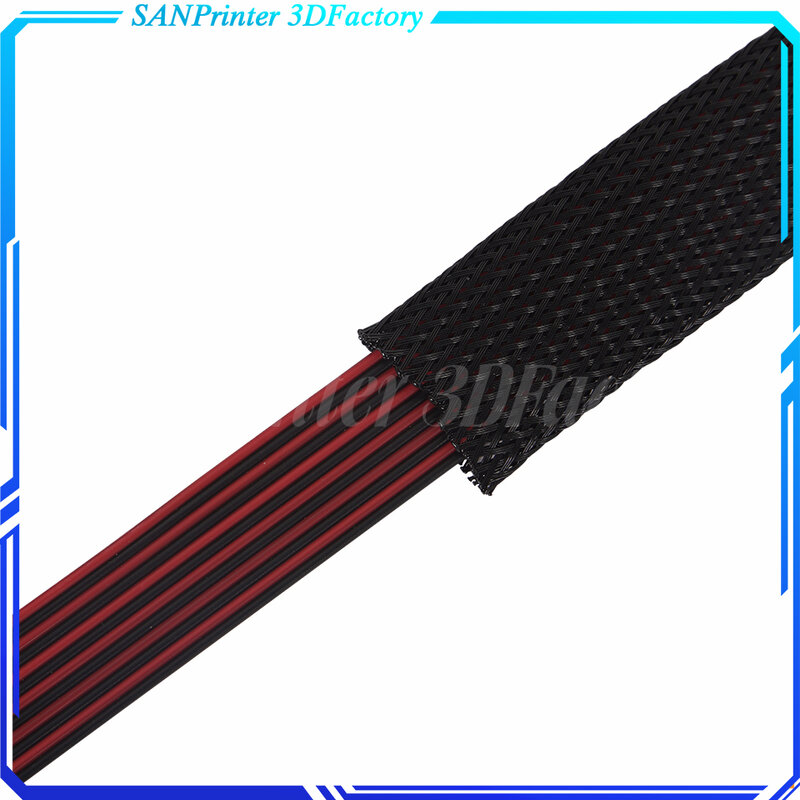 1/5/10/50/M Cable Sleeve Black Insulated Braided Sleeve PET Expandable High Density Sheathing 2/4/6/8/10/12/15/20/25mm Wire Prot