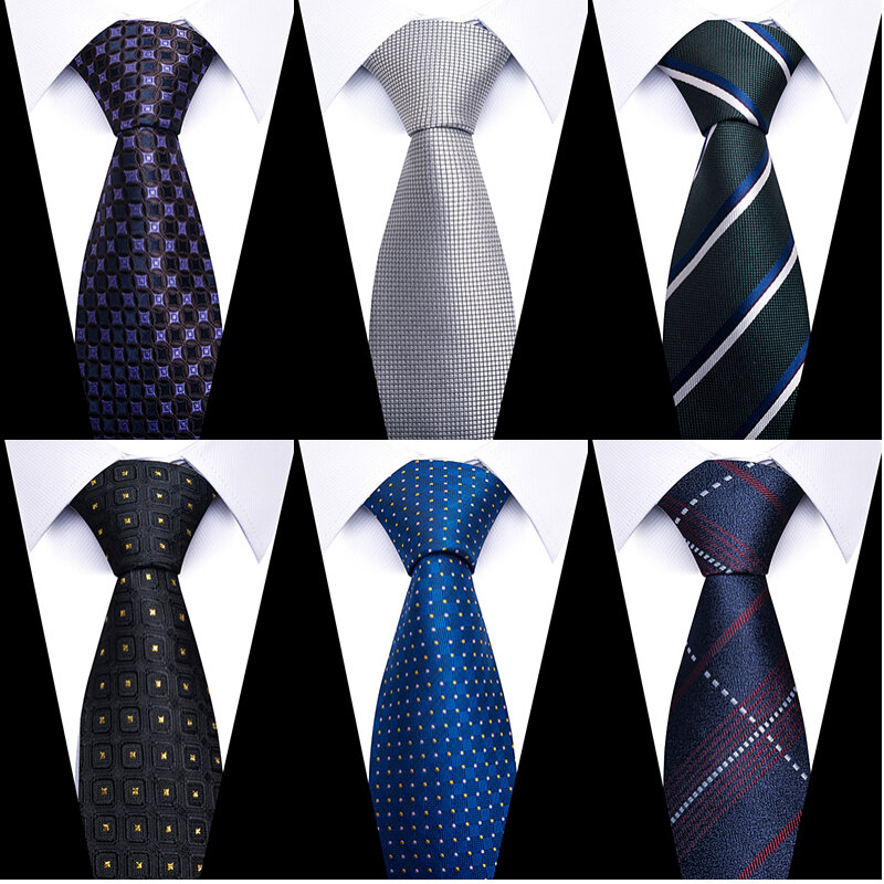 Vendita calda grado superiore presente cravatta Hanky gemello Set cravatta da sposa abbigliamento formale hombre stampato giorno commemorativo azzurro
