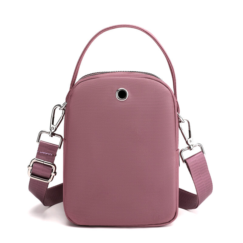 Mini bolso de hombro de 3 capas para mujer, Bolso pequeño de tela duradera de alta calidad, estilo bonito, para teléfono
