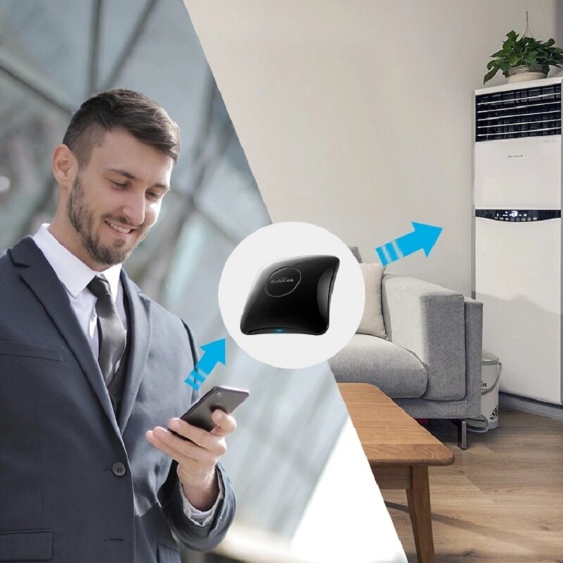 Mới Nhất Broadlink RM4 Pro IR RF Wifi Từ Xa Đa Năng Nhà Thông Minh Tự Động Hóa Hoạt Động Với Alexa Và Google Home