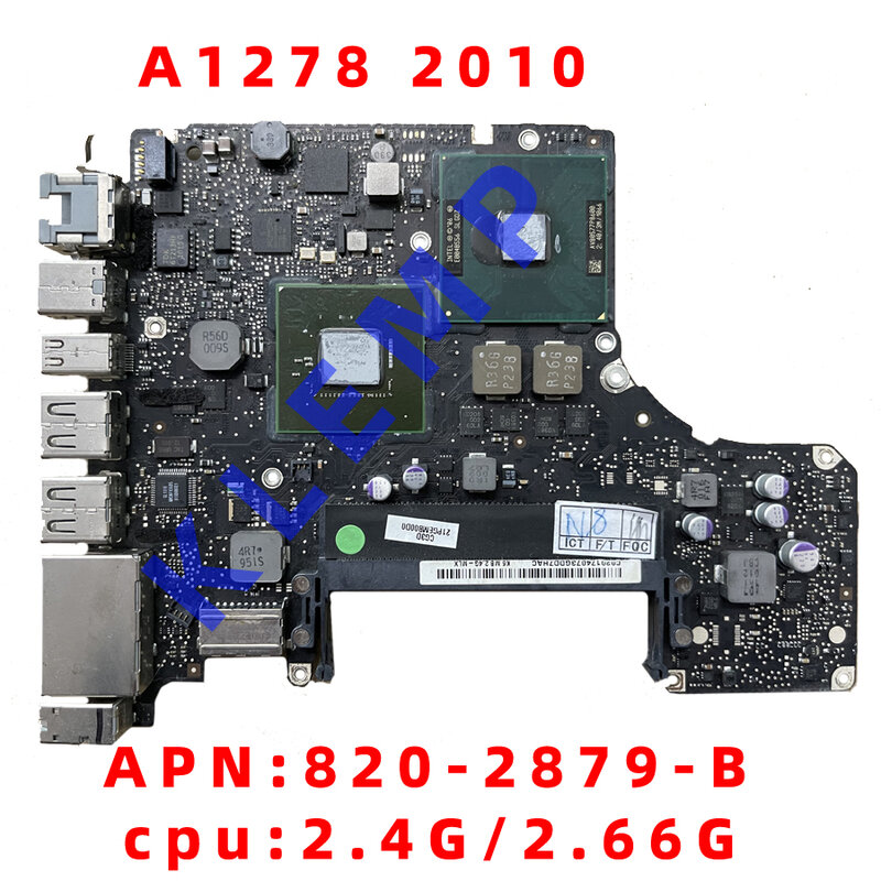 A1278 Motherboard Para MacBook Pro 13 "Placa Lógica Com 820-2530-A A1278 820-2879-B 2009 2010 MC374 MD990