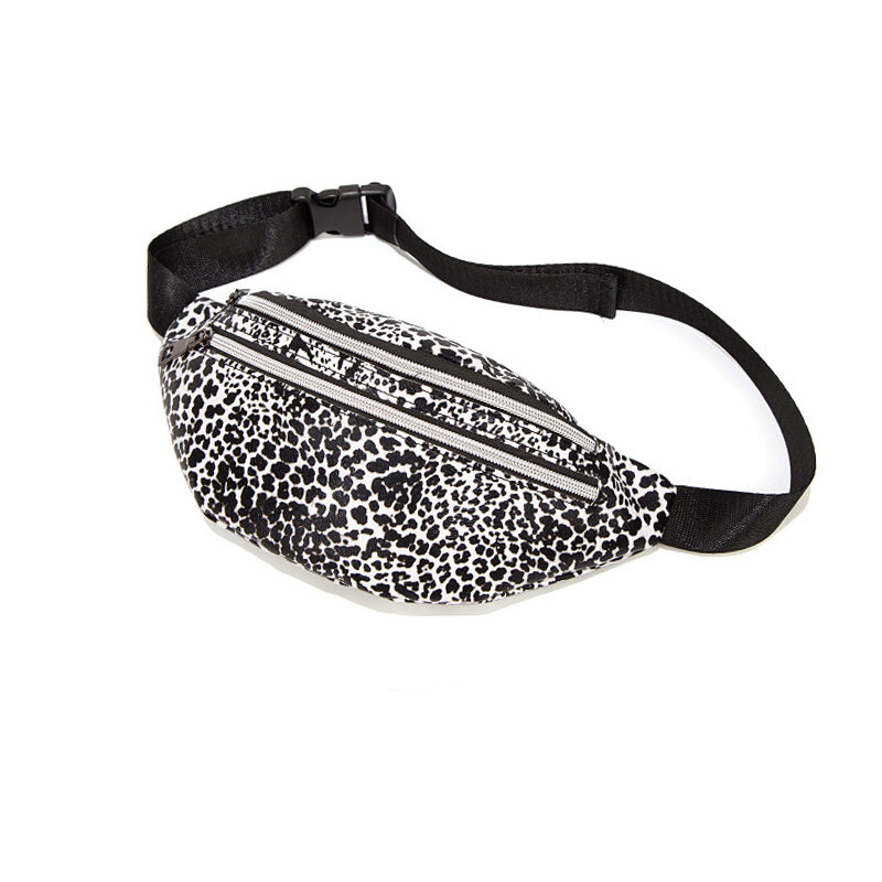 UOSC cuero leopardo cinturón bolsa mujer moda cremallera cintura Bolsos Mujer diseñador riñonera moda cinturón pecho bolsa teléfono Mujer