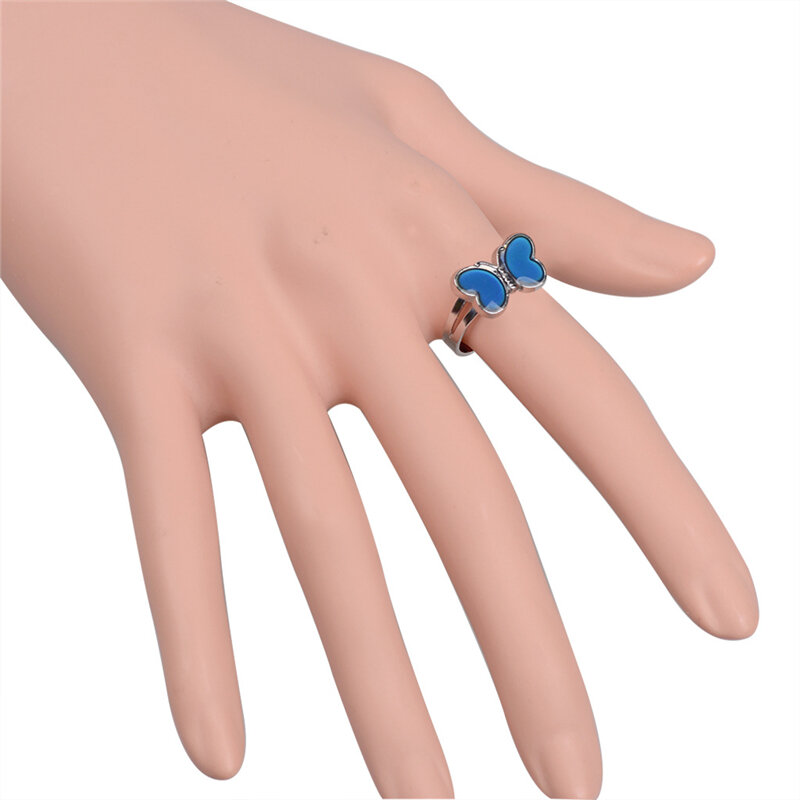 Классическое кольцо для влюбленных с изменением цвета кольцо для настроения регулируемое кольцо с изменяемой температурой ювелирное изде...