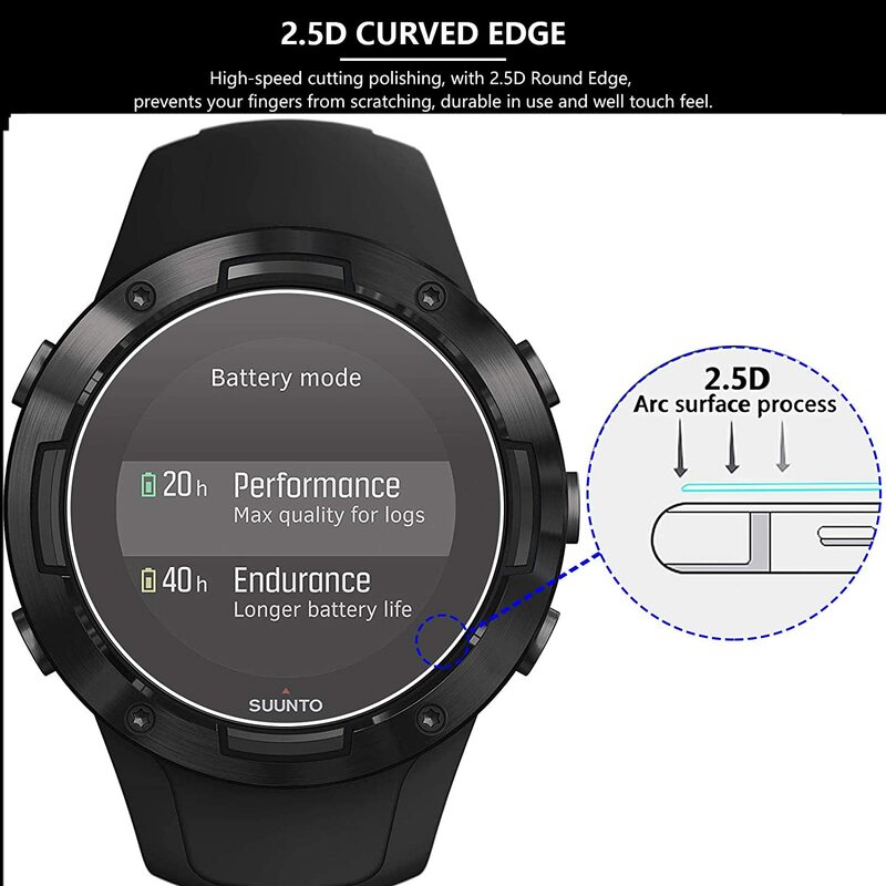 9H Premium vetro temperato per Suunto 5 Watch Smart Watch pellicola protettiva per schermo accessori per pellicola protettiva per orologio Suunto