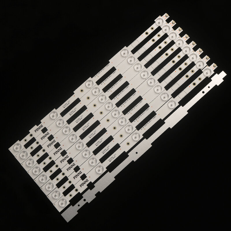 Chuangwei-tira de luces LED de retroiluminación, de 39 accesorio Original ", 9 unids/lote, 39E320, Sw 39, 100%, 05, REV1.1, 3228, 5 LED (1 LED 3V), 120814mm, 420