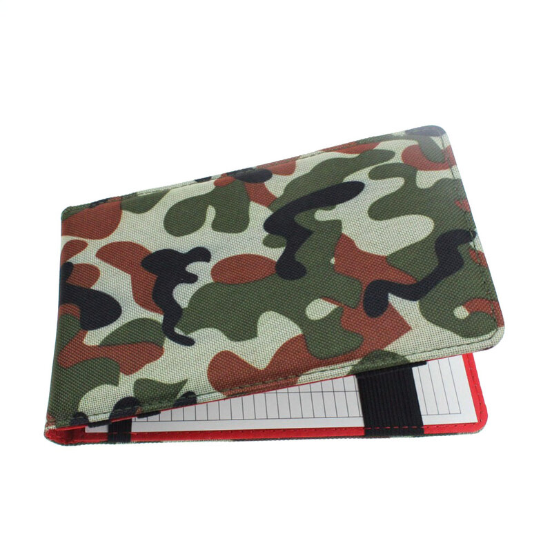CRESTGOLF กอล์ฟใหม่ Scorecard กอล์ฟลูกกระเป๋าสตางค์ Camouflage กอล์ฟลูก PocketBook คะแนนกอล์ฟของขวัญอุปกรณ์เสริม