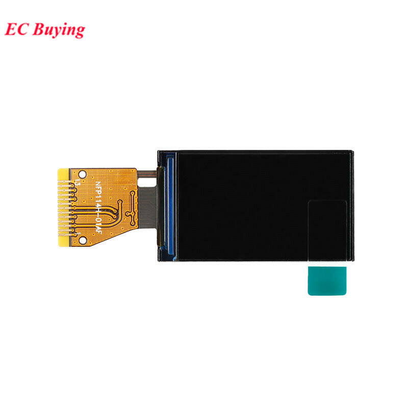 Módulo de Display LED LCD Colorido, Tela IPS HD, Unidade ST7789, Interface SPI, 1.14 ", 1.14", 135x240, 8, 13 Pins, 135x240
