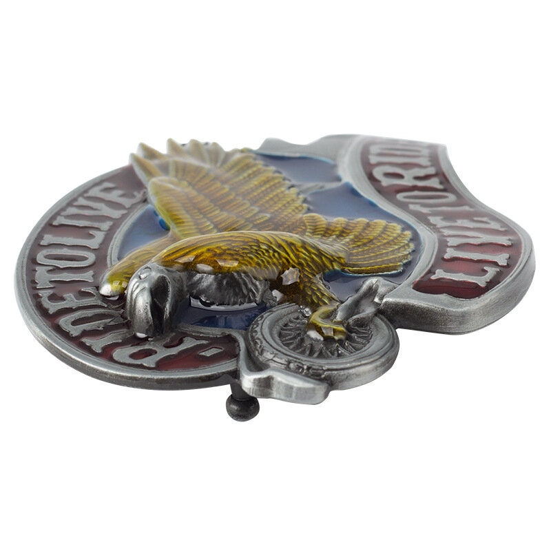 Ride To Live Belt Buckle Live To Ride Colored eagle
