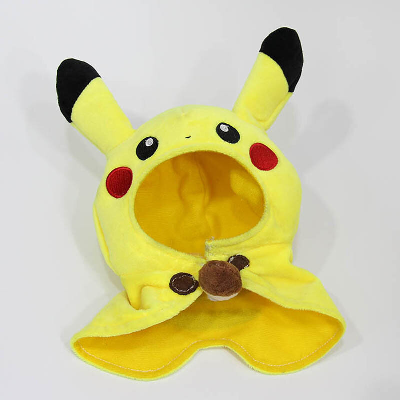 30cm animales de bolsillo Pikachu Cosplay Eevee gengar de felpa muñecas rellenas Eevee con manto Cos juguete de Pikachu niños regalo SA1884