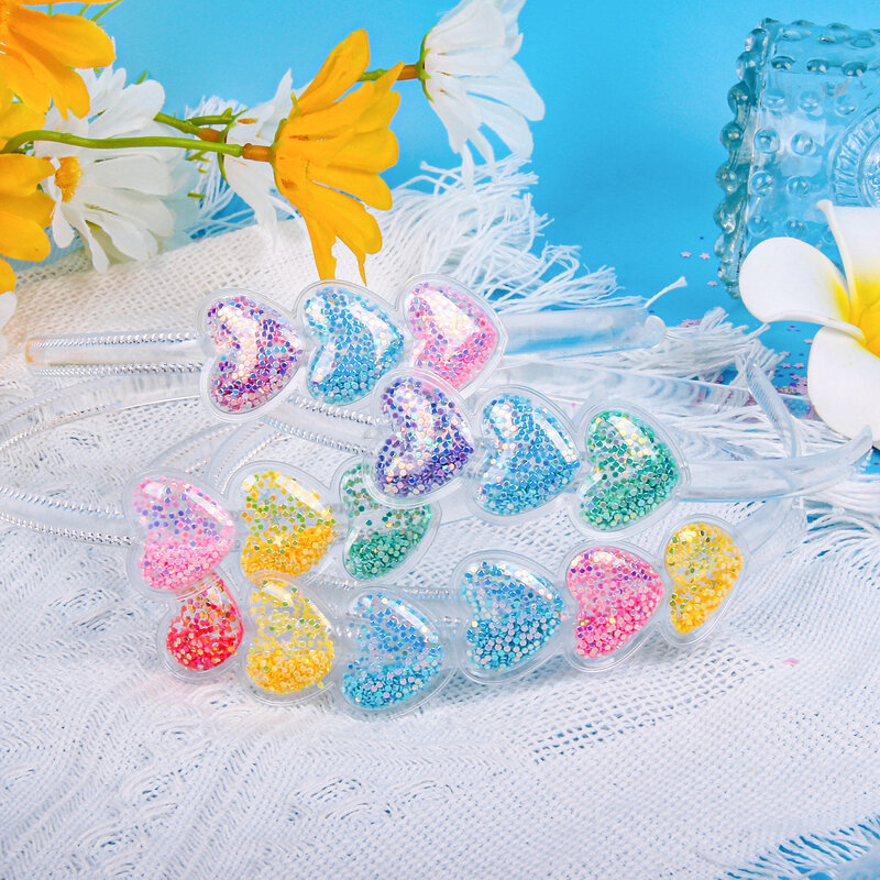 Nowe kolory sprzedaży słodkie cukierki miłość kreskówkowa kropka kwiaty dzieci słodkie księżniczka Hairband dla kobiet akcesoria dziewczęce nakrycia głowy