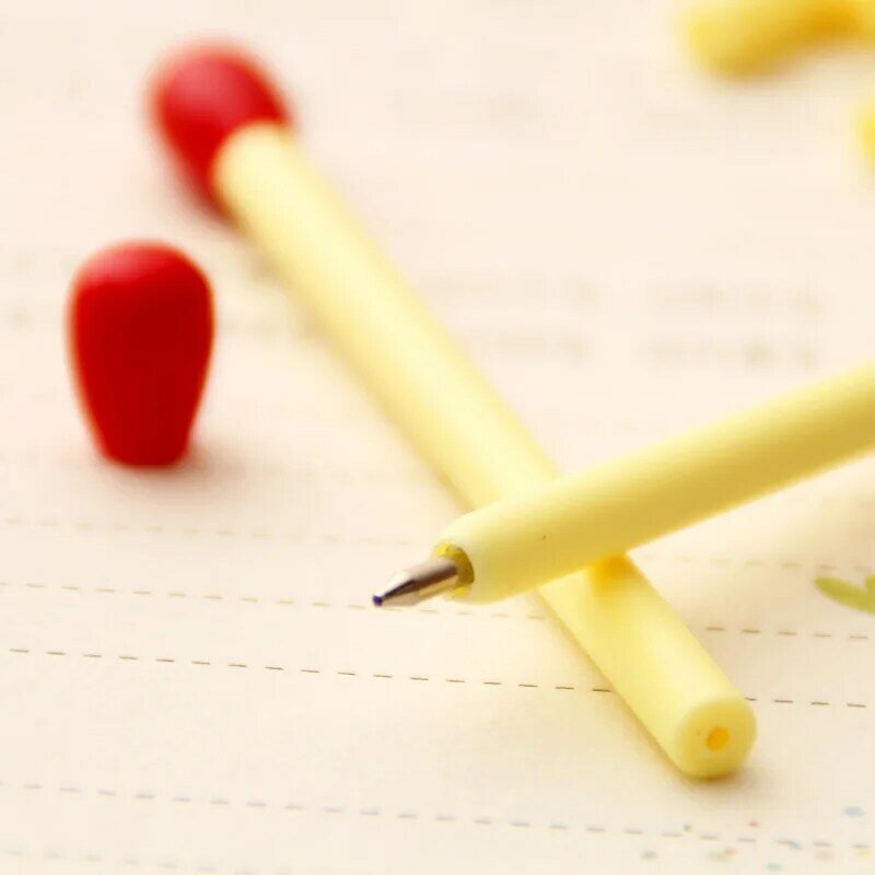 5Pcs Diy Match Vorm Mini Balpen Nieuwigheid Schattige Plastic Balpen Pennen Voor Kinderen Speelgoed Briefpapier Schrijven Pen levert