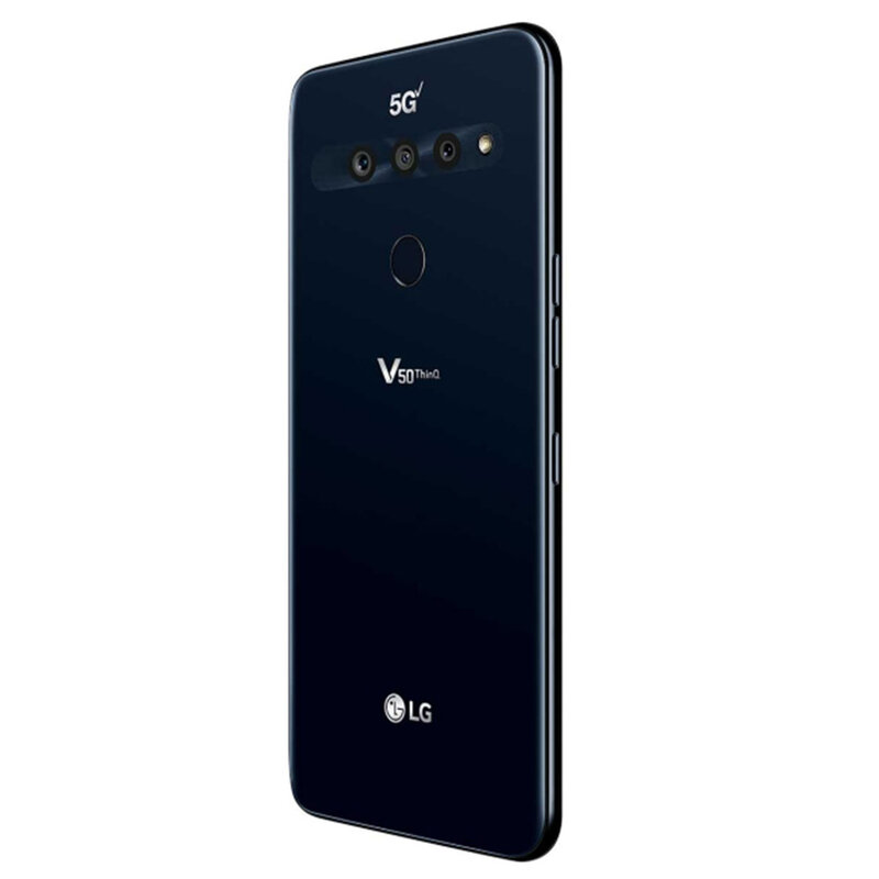 정품 LG V50 ThinQ 5G 휴대폰, 6.4 인치, 6GB RAM, 128GB ROM, 12MP * 2 + 16MP 카메라, 옥타코어 안드로이드 스마트폰