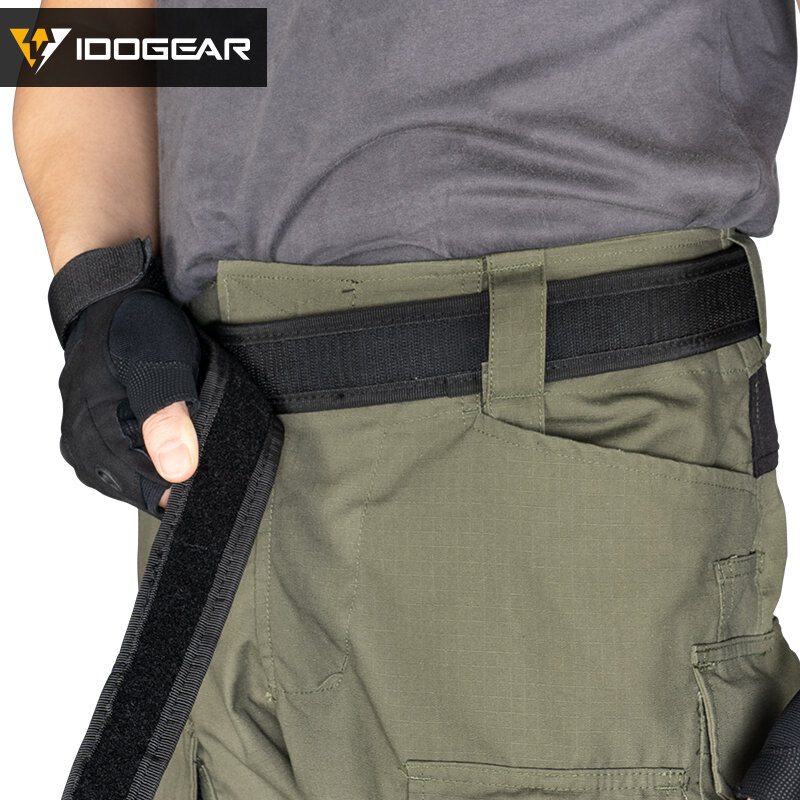IDOGEAR-cinturón táctico de nailon para hombre, cinturón interior deportivo de 1,7 pulgadas, color negro, 3418